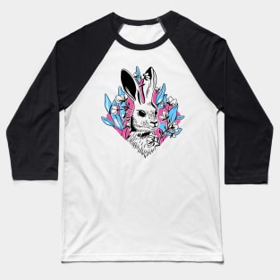 Rabbit Floral Cute Baseball T-Shirt